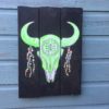 Buffalo scull schilderij- wandbord