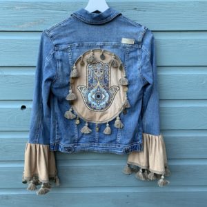 Bohemien jacket Fatima-hand -handmade. maat S