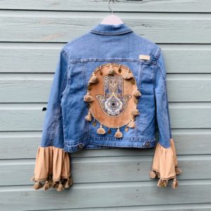 Bohemian jacket Fatima-hand -handmade. maat 44