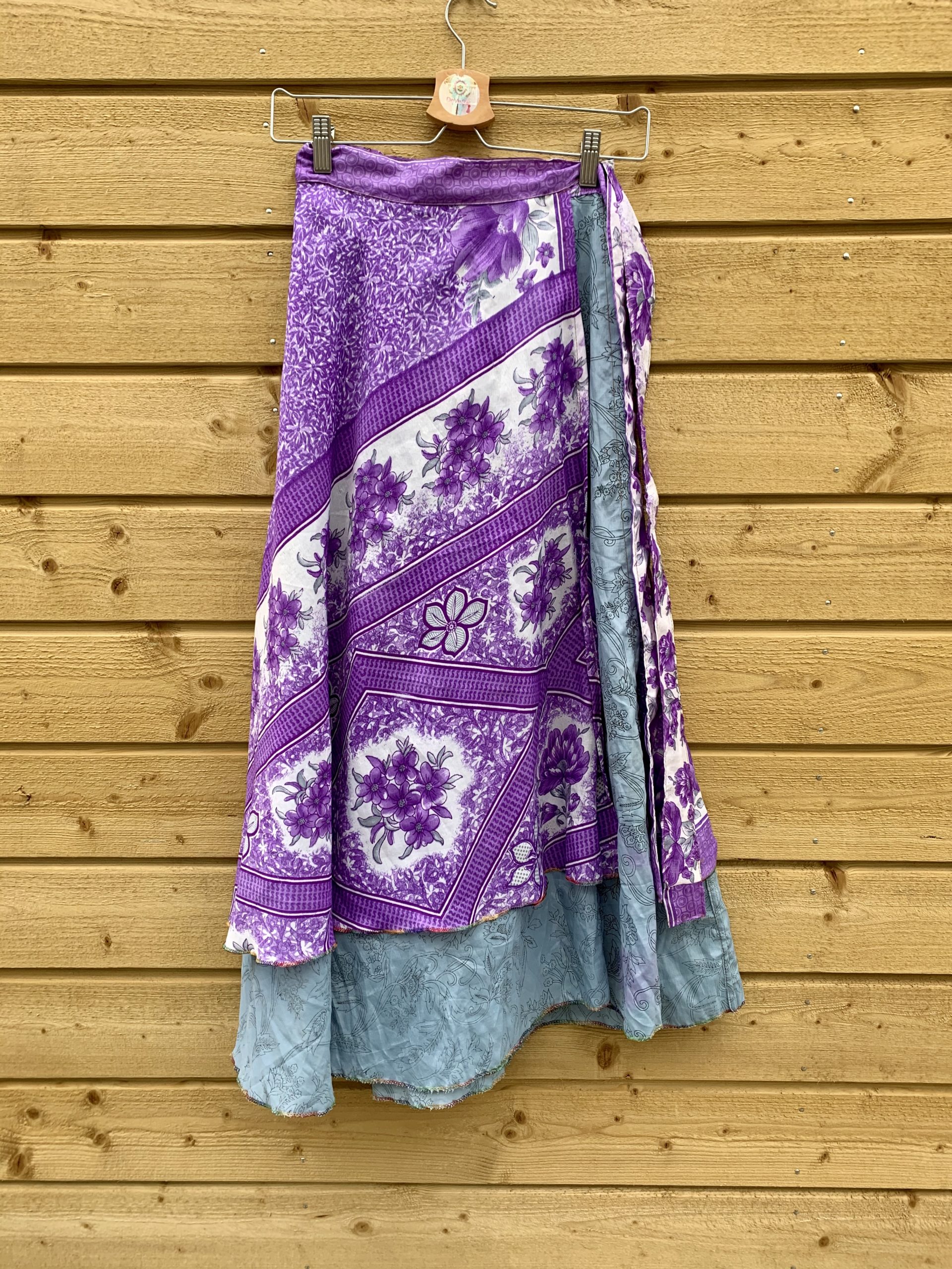 wikkelrok van upcycle sari's