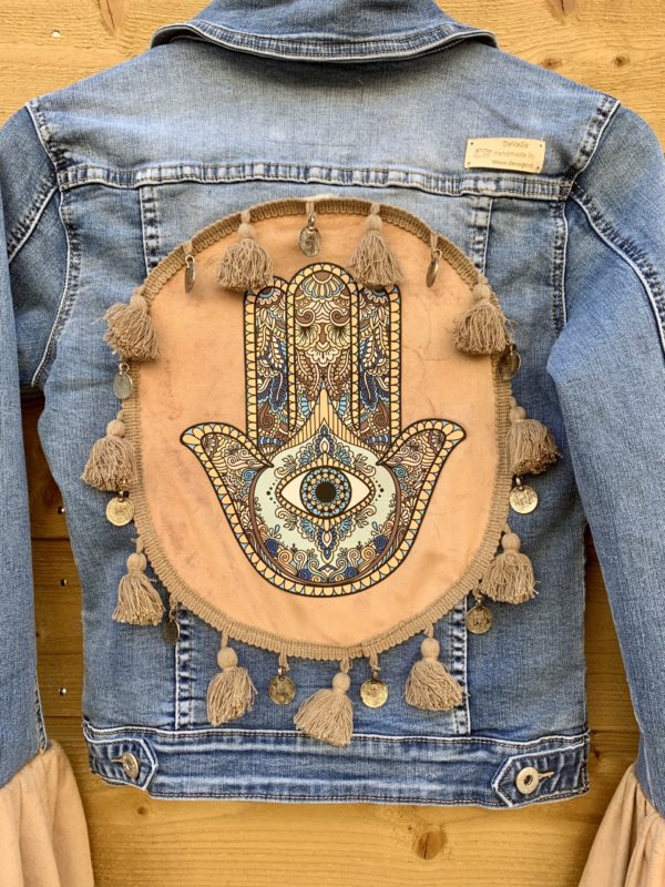 Bohemian jacket Fatima-hand Handmade.