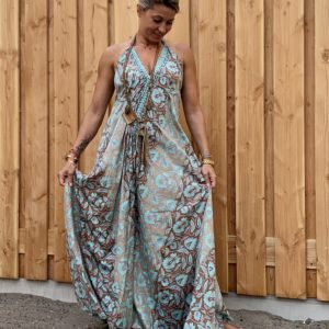 Bohemian oosterse print jurk - One size