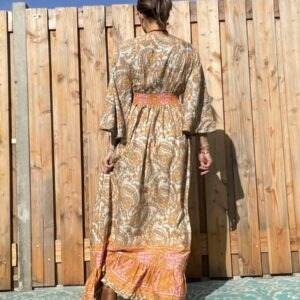 Antoniya Maxi zijde jurk - one size.