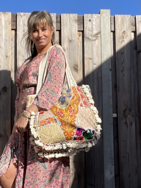 Bohemian handmade tas -groot.