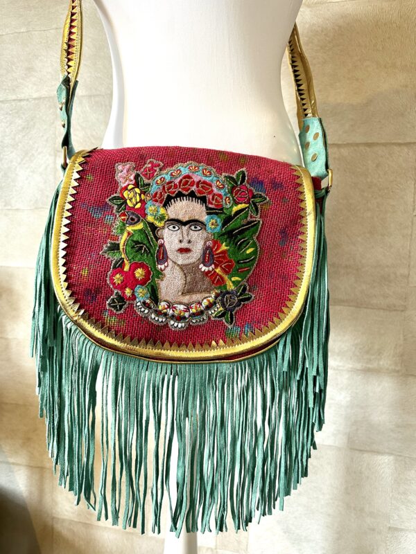 Frida Kahlo ibiza tas met franjes. 