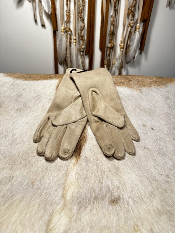 Dames winter handschoenen- Beige kleur.