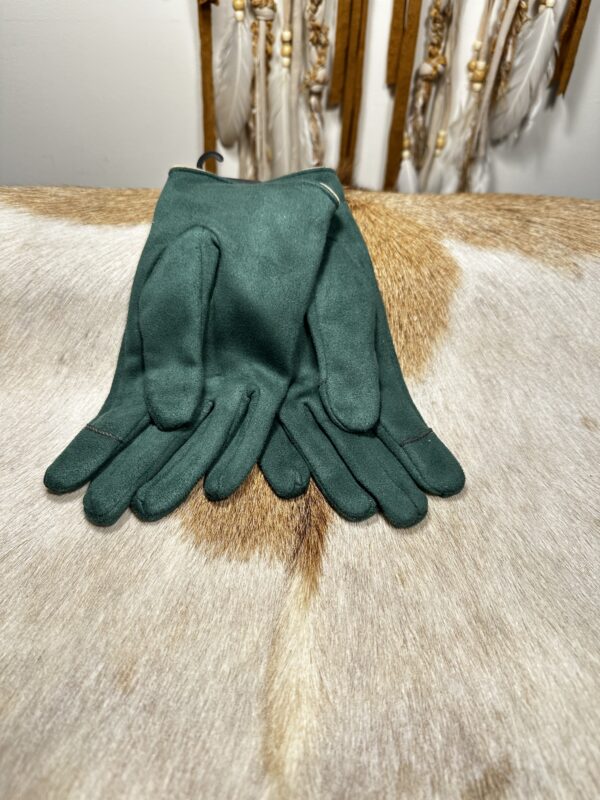 Dames winter handschoenen- groene kleur.