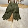 Dames winter handschoenen- leger groen kleur.