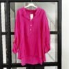 Basic Blouse one size - Fuchsia kleur.