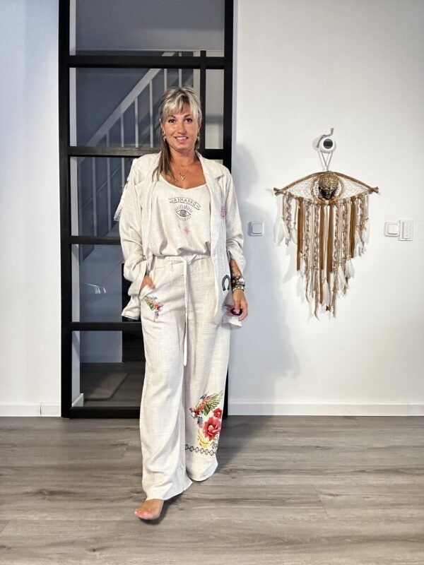 Boho Linnen Colbert one size.