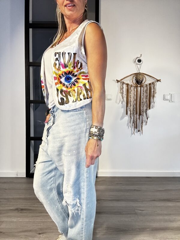 Boho Gilet satijn look-one size.