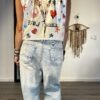 Boho Gilet satijn look-one size.